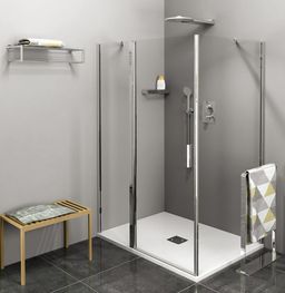 Polysan Zoom Sprchový kút 120x90 cm, L/P, číre sklo/chróm ZL1312ZL3290