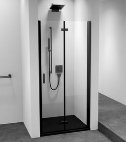 Polysan Zoom Black Sprchové dvere do niky 70 cm, pravé, číre sklo/čierna matná ZL4715BR-02