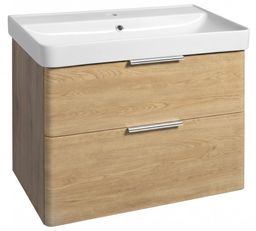 Aqualine Deneb Skříňka pod umyvadlo 77,3x55x42,4 cm, dub emporio DN380