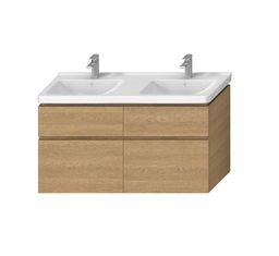 Jika Skrinka Cubito Pure s dvojitým drezom 130 cm dub