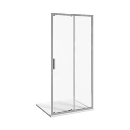 Jika Nion Sprchové dvere dvojdielne, 100 cm, strieborné/čierne sklo H2553810006651