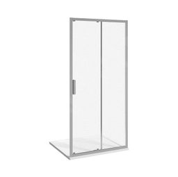 Jika Nion Sprchové dvere, dvojdielne, 120 cm, strieborné/čierne sklo H2422N40026681