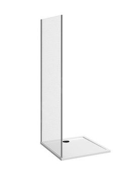 Jika Nion Bočná stena 90 cm, strieborná/sklo arctic H2972N20026661