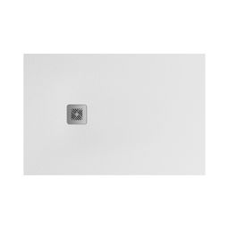 Jika Selina Sprchová vanička 200 × 80 cm, liaty mramor, kamenná štruktúra, biela H2132K2R100001