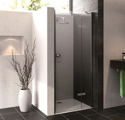 Hüppe Enjoy Pure Sprchové dveře 120 cm pro instalaci do niky, stříbrná/čiré sklo 4T0210092322NIKA