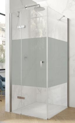 Hüppe Astra Ľavé krídlové dvere, 80 cm, strieborný profil/sklo Privatima PX0002.069.375