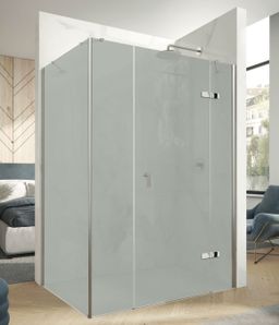 Hüppe Astra Kyvné dvere pravé, 150 cm, strieborný profil/sklo Sand Plus PX0404.069.316