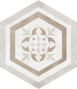 EBS Alpha dlaždice 25,8x29 hexagon mix béžová