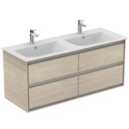 Ideal Standard Connect Air Dvojdrezová skrinka 120 cm, svetlá borovica E0822UK