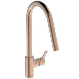 Ideal Standard Gusto Umývadlová batéria s výsuvnou sprchou, Sunset Rose BD414J4