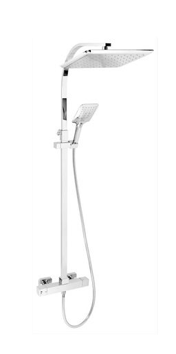 Novaservis Sprchová súprava s termostatom, spodné pripojenie sprchy, chróm SET069/TER,0