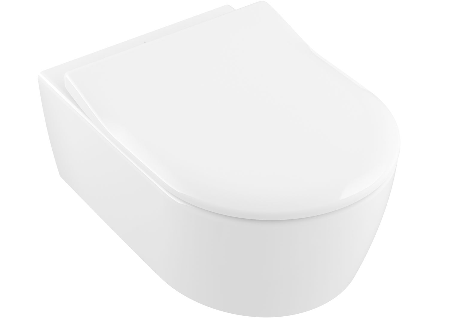Villeroy & Boch Avento Závesné WC s WC doskou, DirectFlush, alpská biela 5656RS01