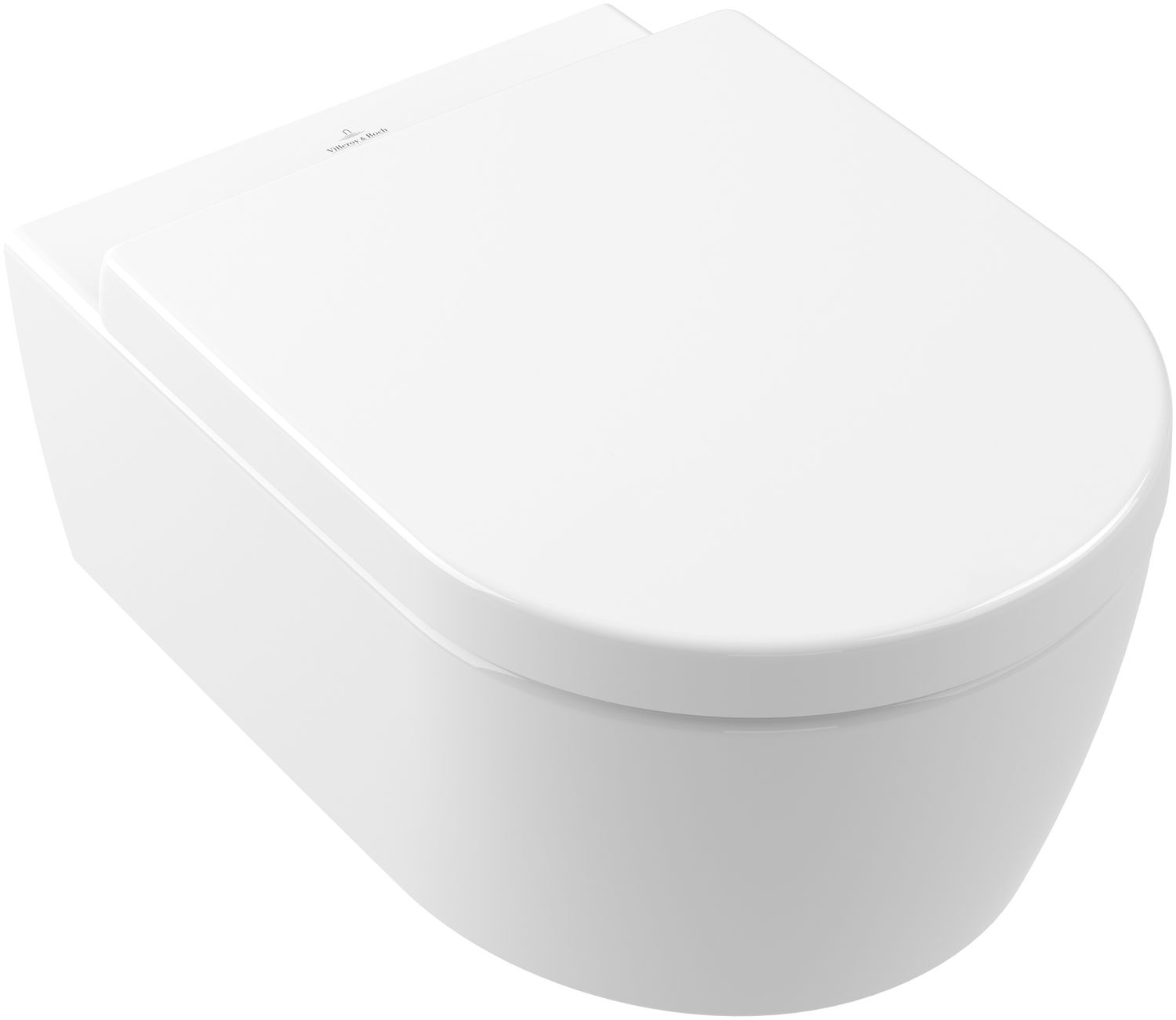 Villeroy & Boch Avento Závesné WC s WC doskou, DirectFlush, alpská biela 5656HR01