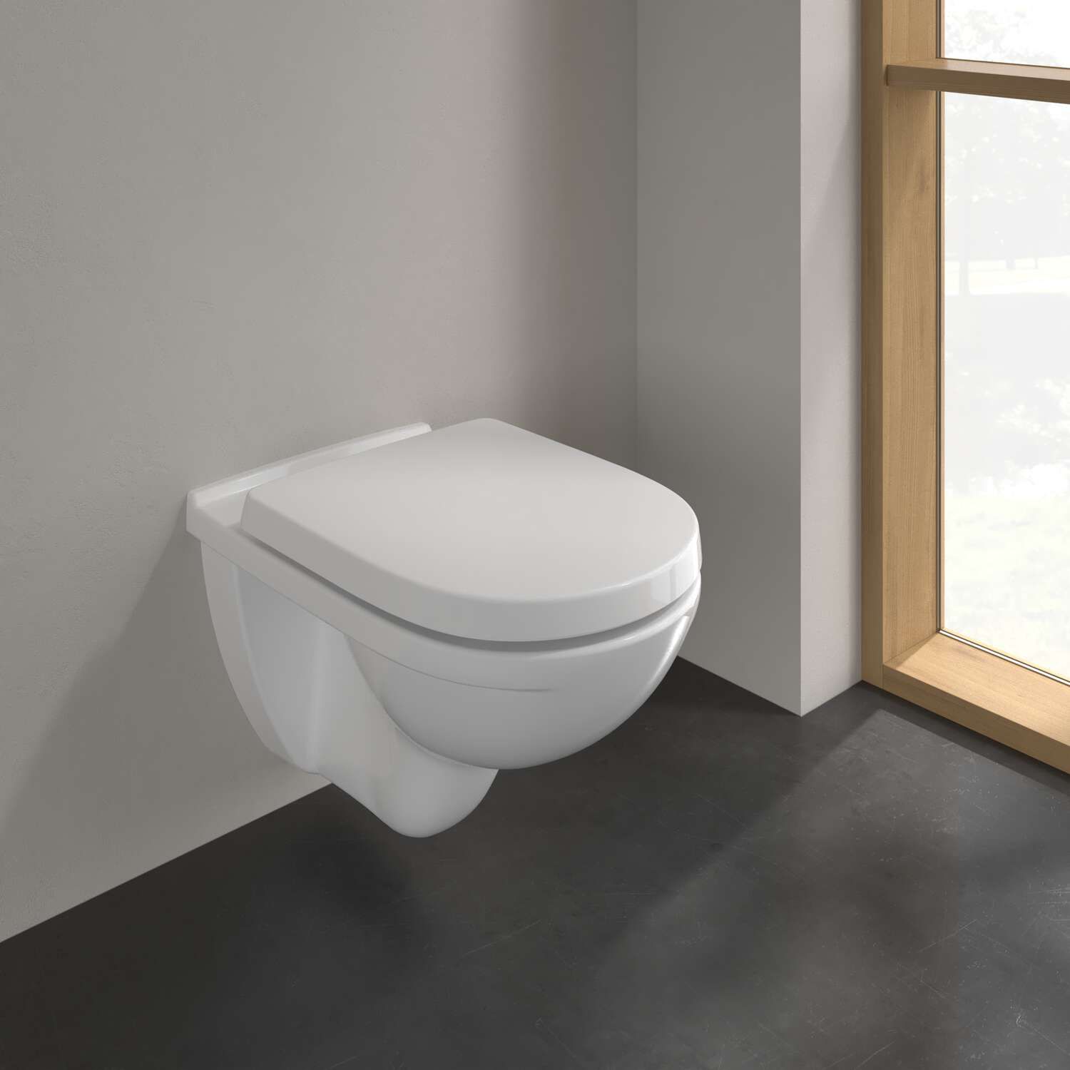 Villeroy & Boch O.novo Závesné WC s WC doskou, biele 5660H101