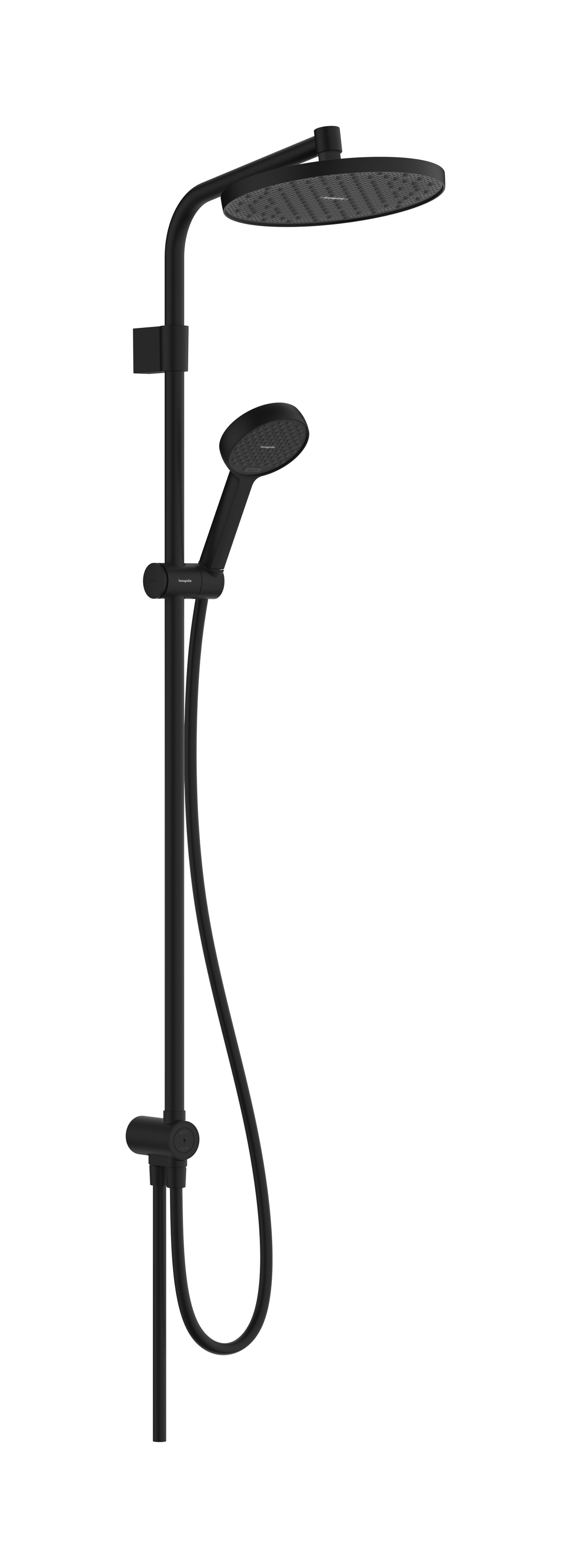 Hansgrohe Activera S Sprchový systém bez batérie, EcoSmart, matná čierna 28074670