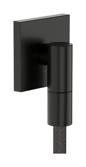 Hansgrohe FixFit Fine E Podomietkový vývod hadice, kartáčovaný čierny chróm 28883340