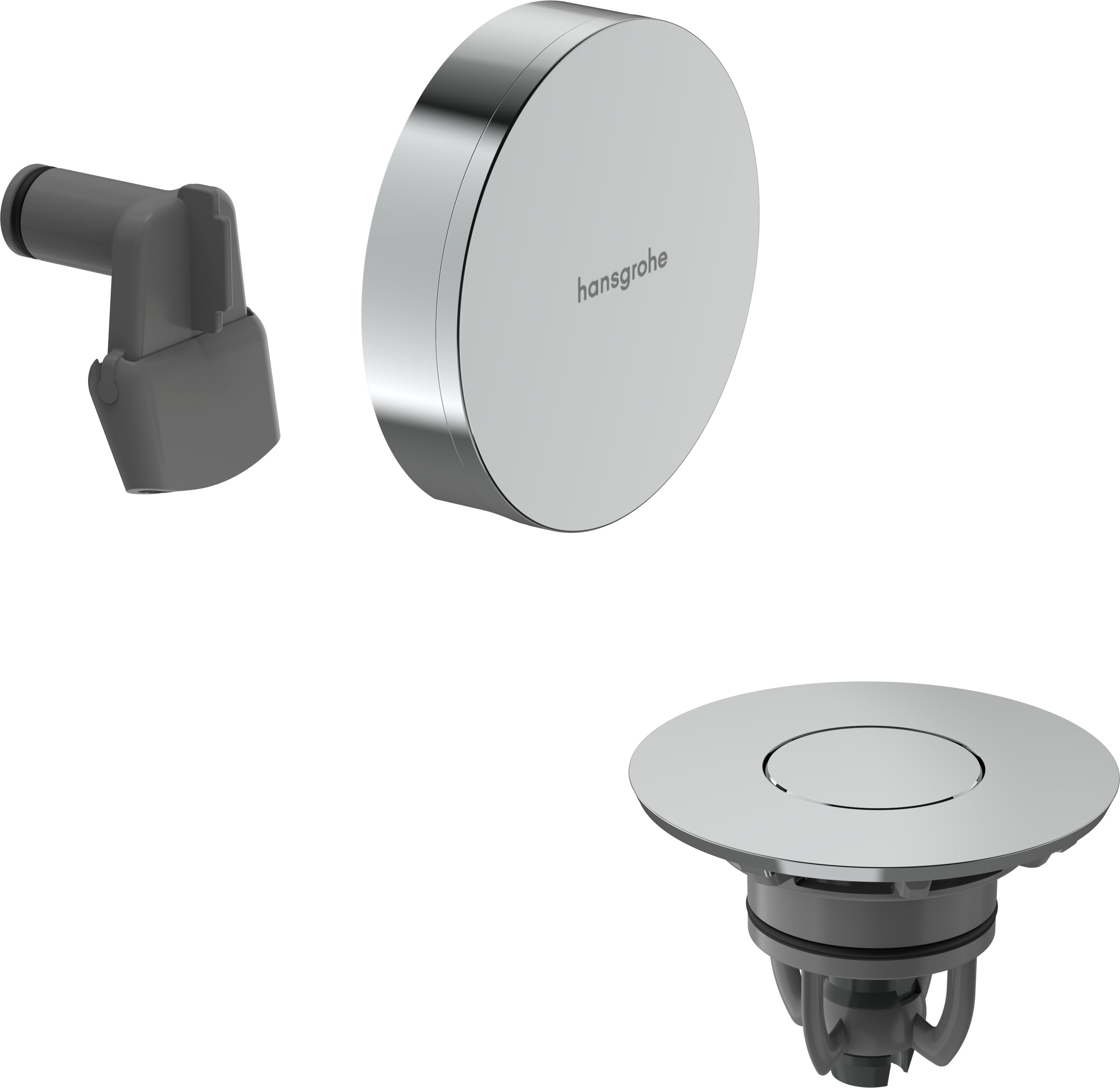 Hansgrohe Exafill Vonkajšie kryty vaňového sifónu, chróm 58131000