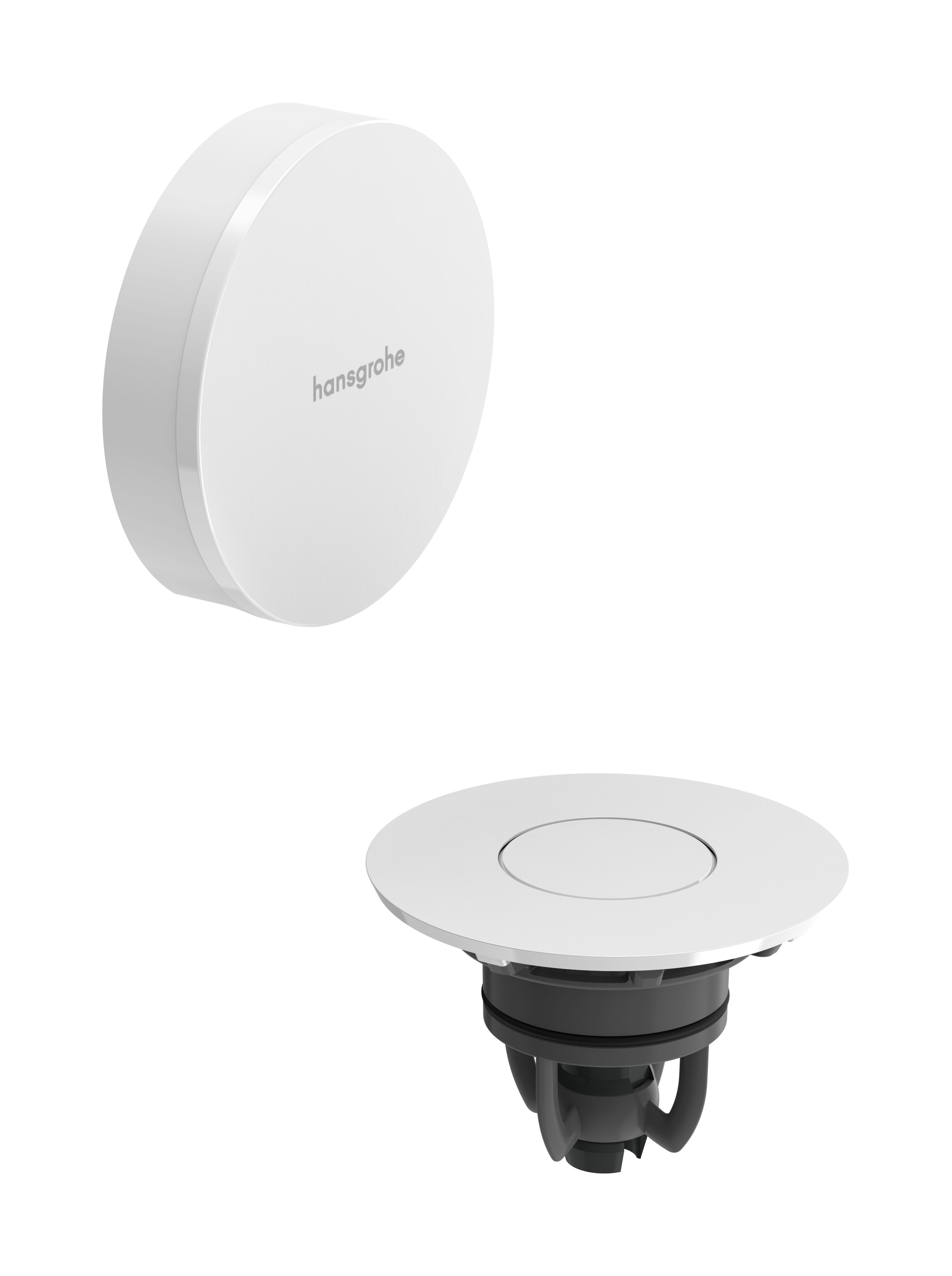 Hansgrohe Flexaplus Vonkajšie kryty vaňového sifónu, biela matná/biela lesklá 58187700