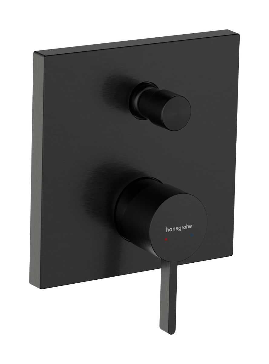 Hansgrohe Finoris Vaňová batéria pod omietku s prepínačom, kartáčovaný čierny chróm 76416340