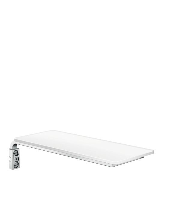 Hansgrohe Polička na mydlo Casetta, biela/chróm 26511400