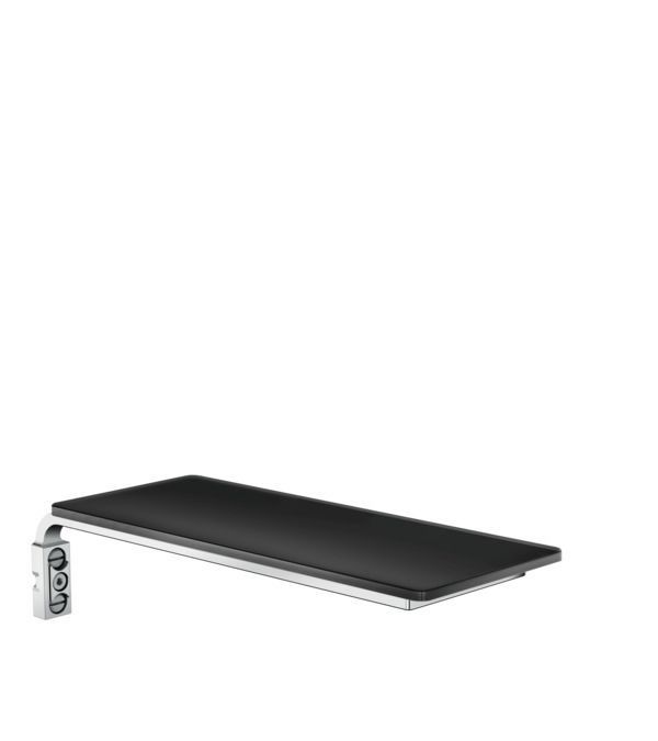 Hansgrohe Polička na mydlo Casetta, čierna/chróm 26511600