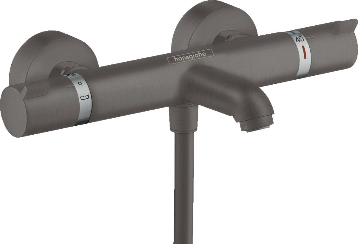 Hansgrohe Ecostat Vaňová termostatická batéria, brúsený čierny chróm 13114340