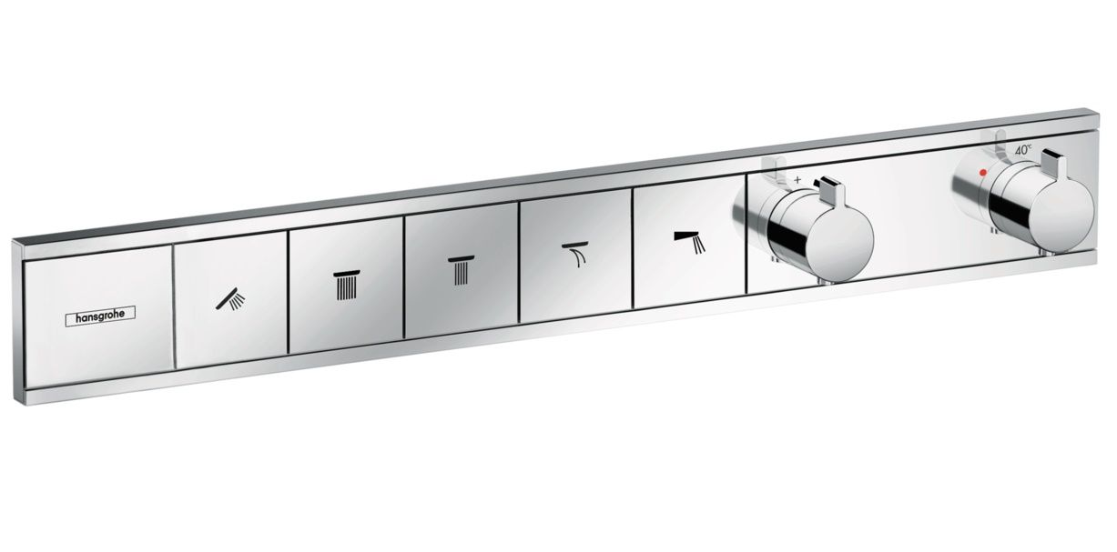 Hansgrohe RainSelect Termostatická batéria pre 5 vývodov, chróm 15384000