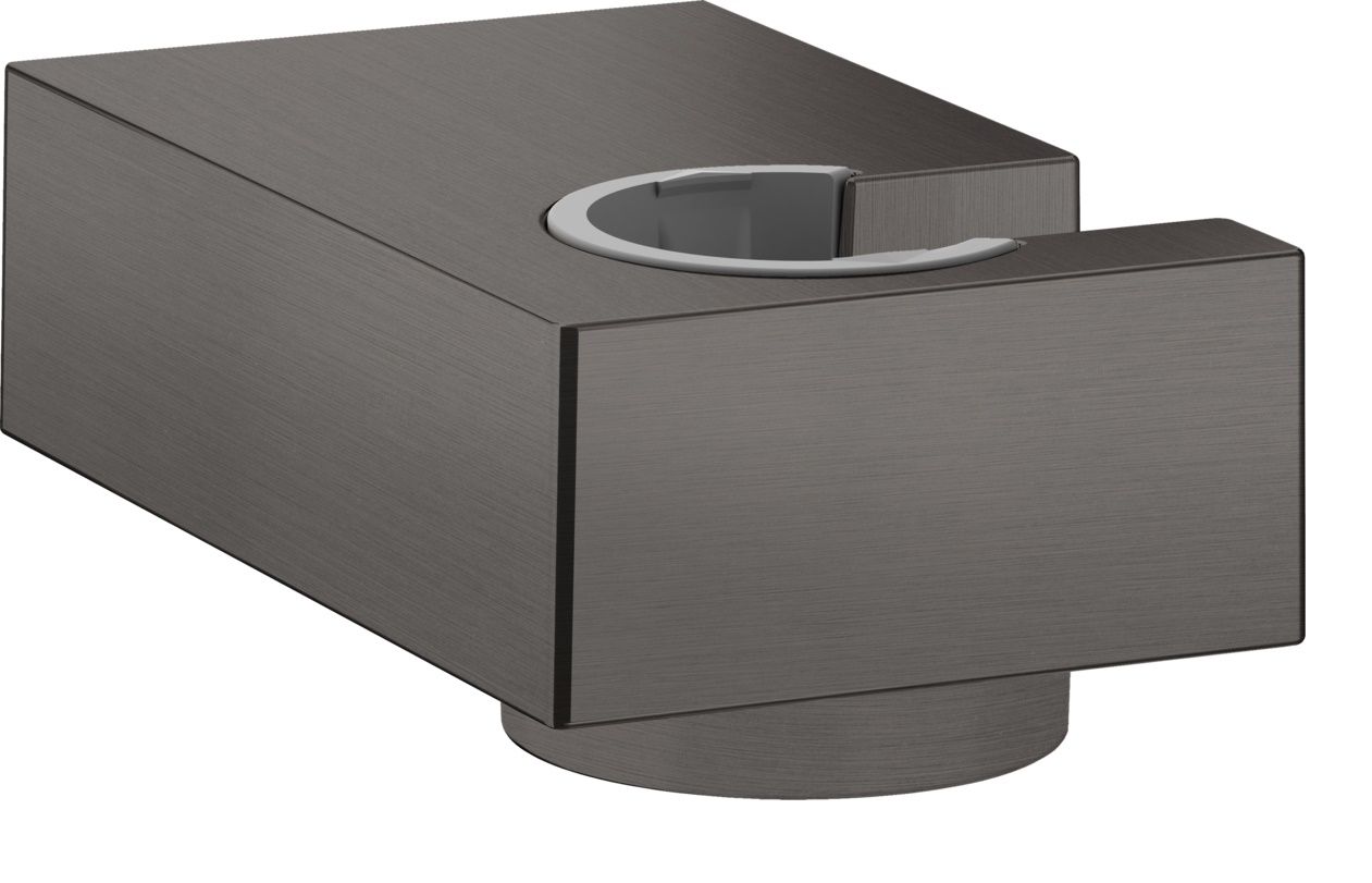 Hansgrohe Nástenný držiak ručnej sprchy, brúsený čierny chróm 28387340