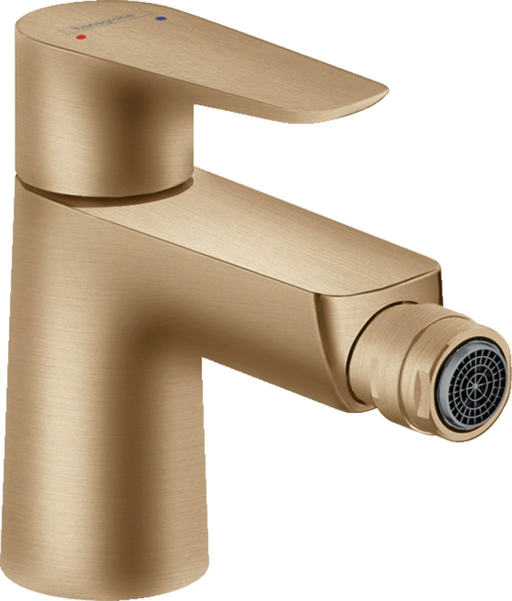 Hansgrohe Páková bidetová batéria Talis E s vypúšťacou súpravou s vyťahovacou rukoväťou, brúsený bronz, 71720140