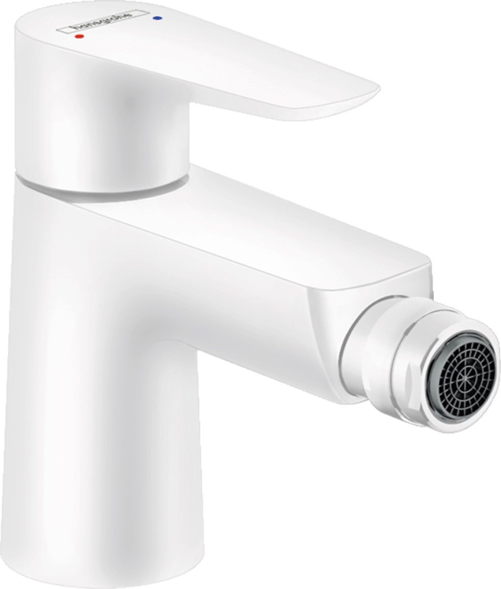 Hansgrohe Páková bidetová batéria Talis E s výtokom a vyťahovacou rukoväťou, matná biela, 71720700