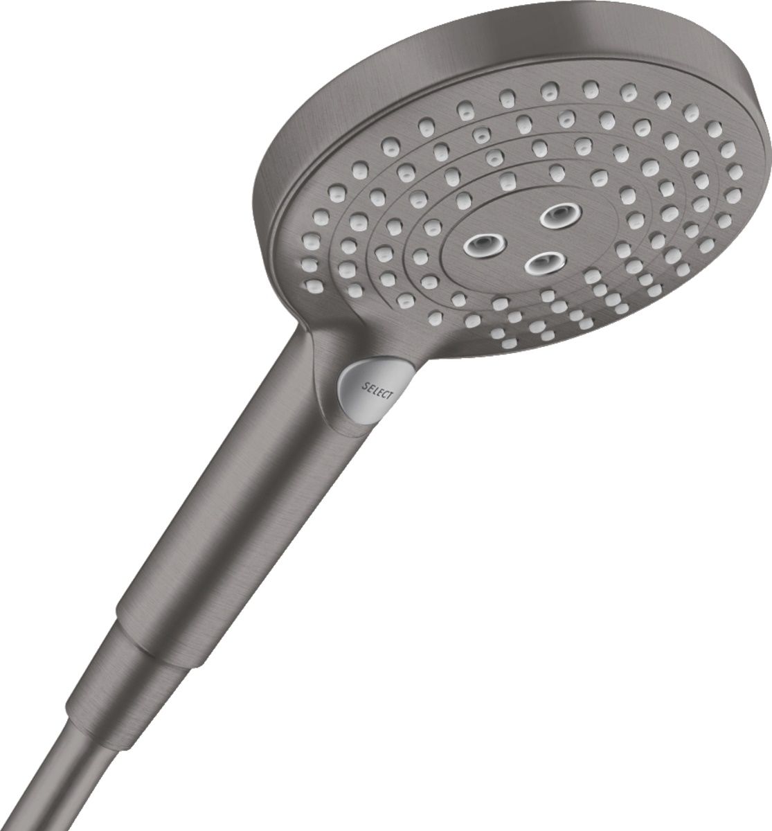 Hansgrohe Ručná sprcha Raindance Select S 12,5 cm, s EcoSmart, brúsený čierny chróm 26531340