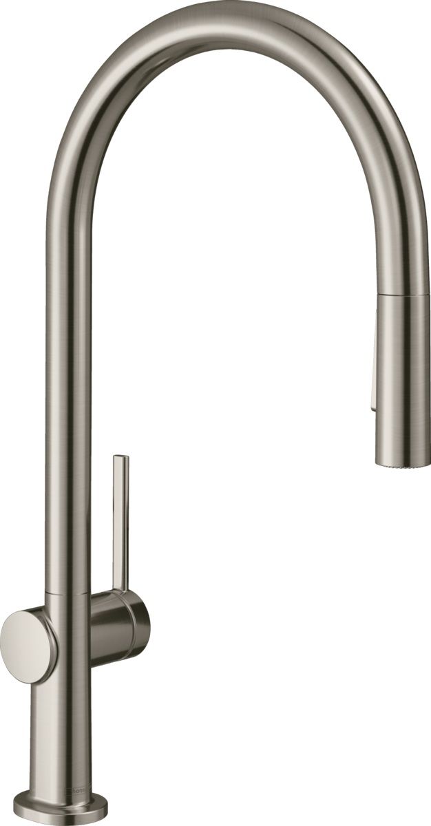 Hansgrohe Talis M54 Drezová batéria, stojánková so sprchou, nerezová oceľ 72800800