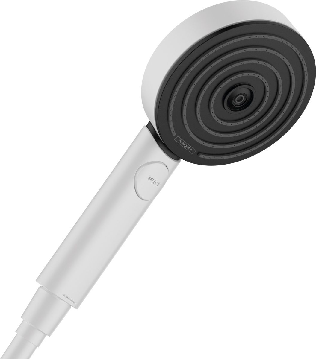 Hansgrohe Ručná sprcha Pulsify Select S 10,5 cm Relaxation, biela podložka 24110700