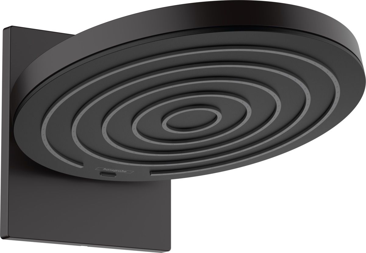 Hansgrohe Hlavová sprcha Pulsify S 26 cm s ramenom, čierna matná 24150670