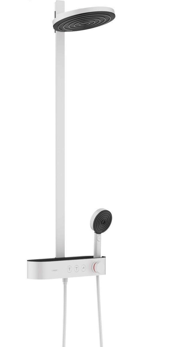Hansgrohe Sprchový systém Pulsify S s termostatickou batériou, biely matný 24240700