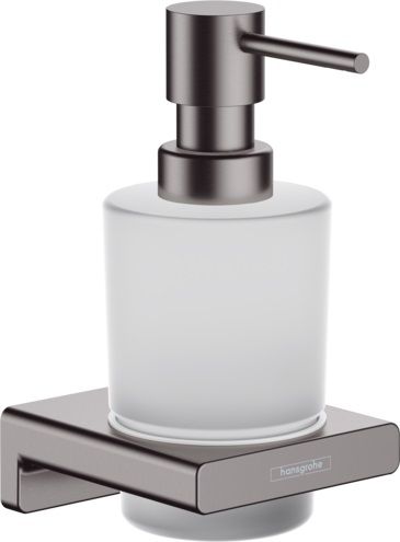Hansgrohe Dávkovač tekutého mydla AddStoris, brúsený čierny chróm, 41745340
