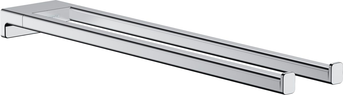 Hansgrohe AddStoris Držiak na uteráky, dvojitý, 44,5 cm, chróm, 41770000
