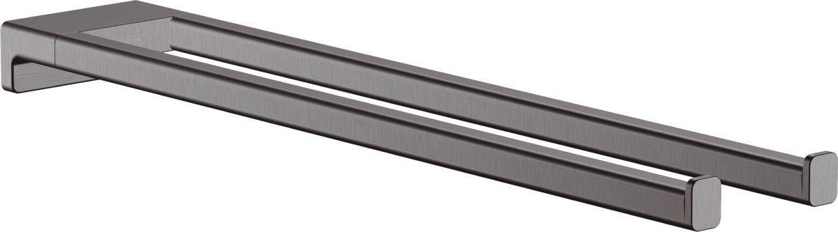Hansgrohe Držiak na uteráky AddStoris, dvojitý, 44,5 cm, čierny chróm, 41770340