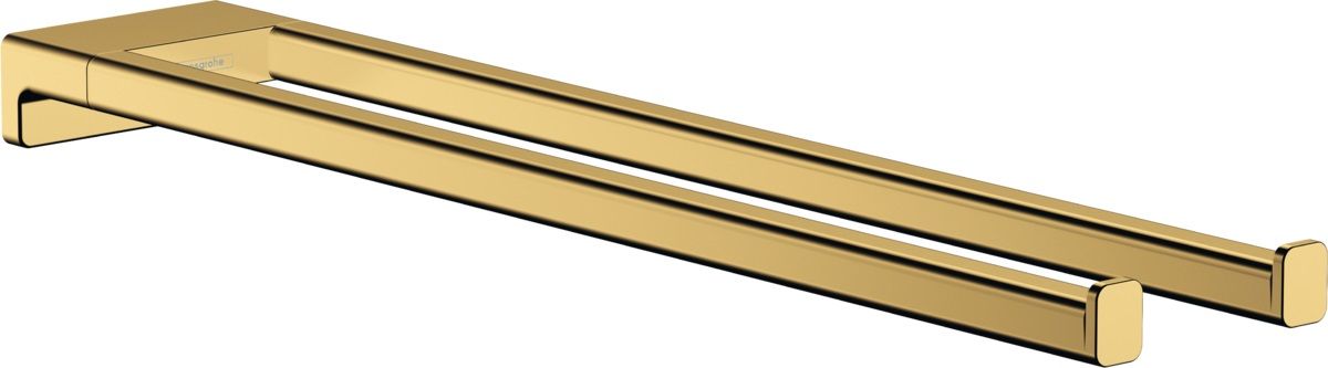 Hansgrohe Držiak na uteráky AddStoris, dvojitý, 44,5 cm, zlatý lesk, 41770990