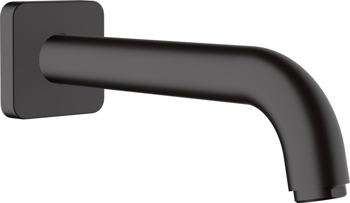 Hansgrohe Tvarové rameno vaňového výtoku Vernis, čierny matný 71460670