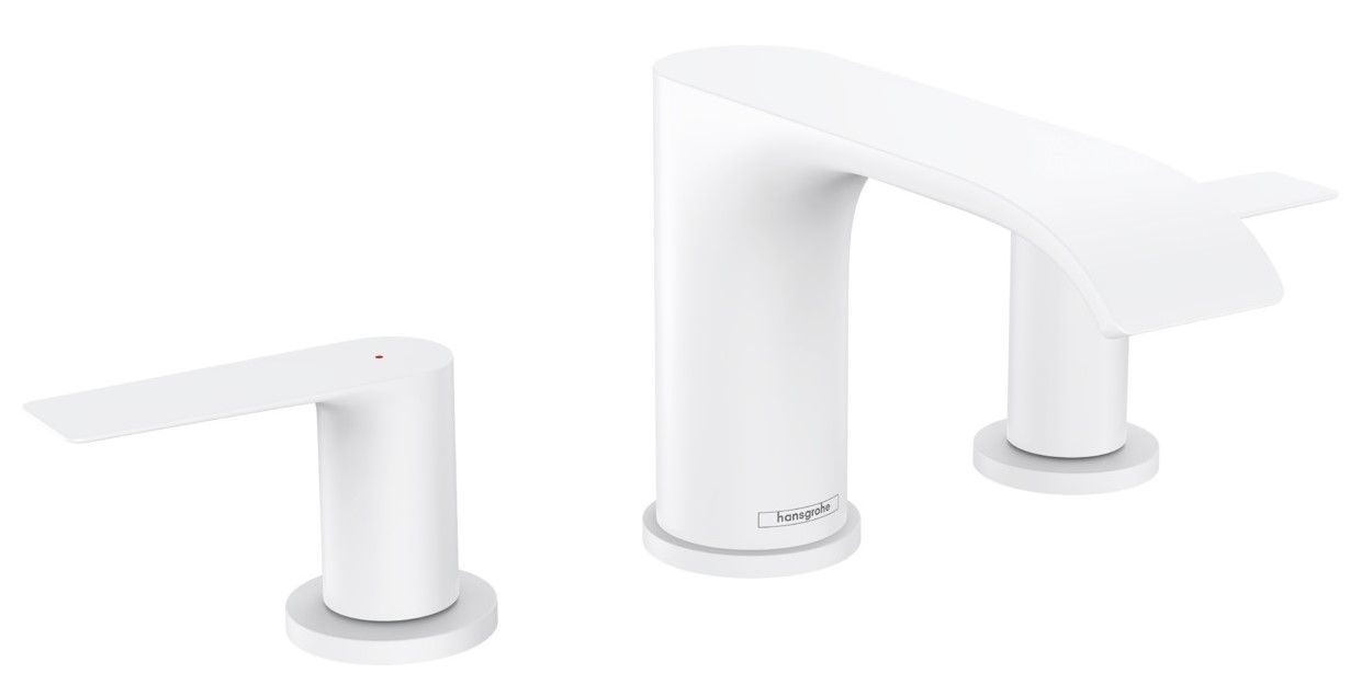 Hansgrohe Vivenis Trojotvorová umývadlová batéria s vyťahovacou rukoväťou, biela matná 75033700