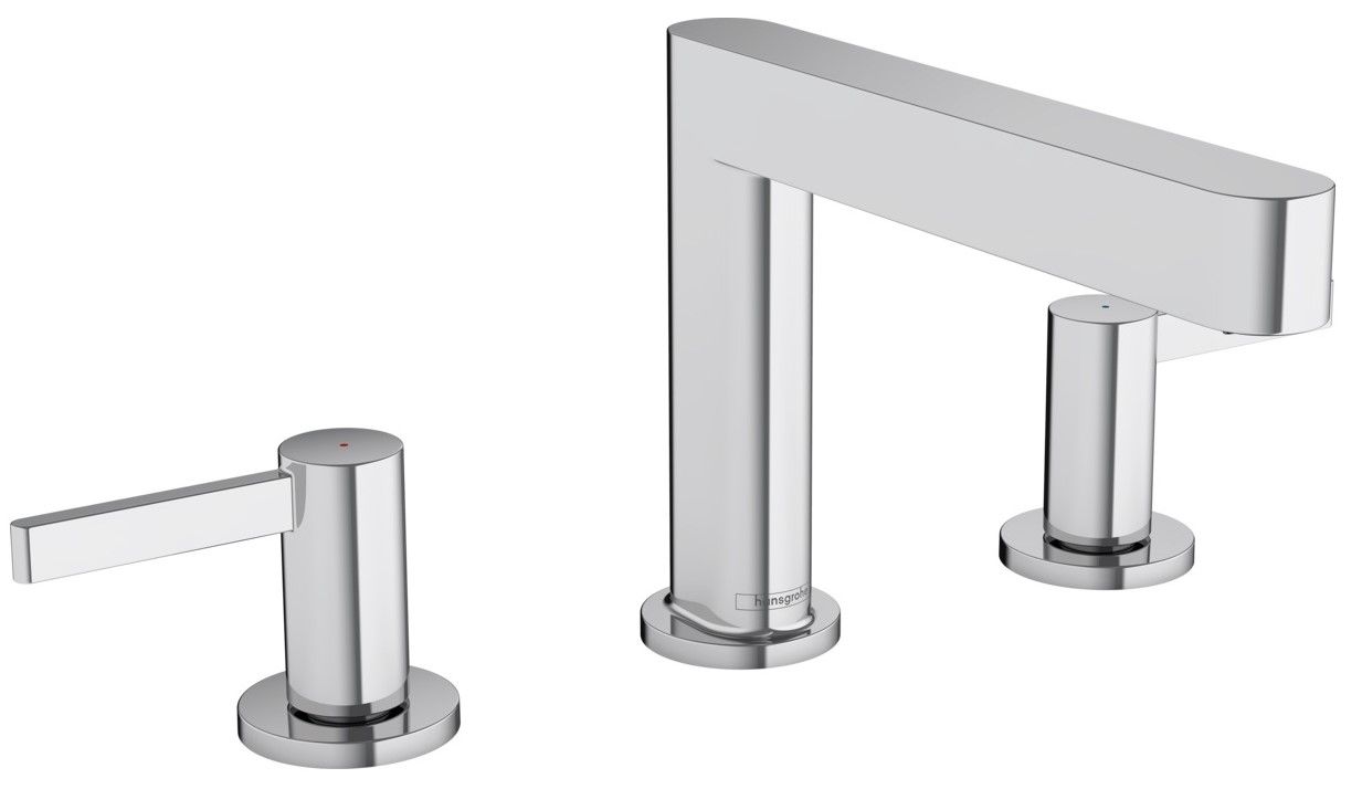 Hansgrohe Trojotvorová umývadlová batéria Finoris s odtokom, chróm 76033000