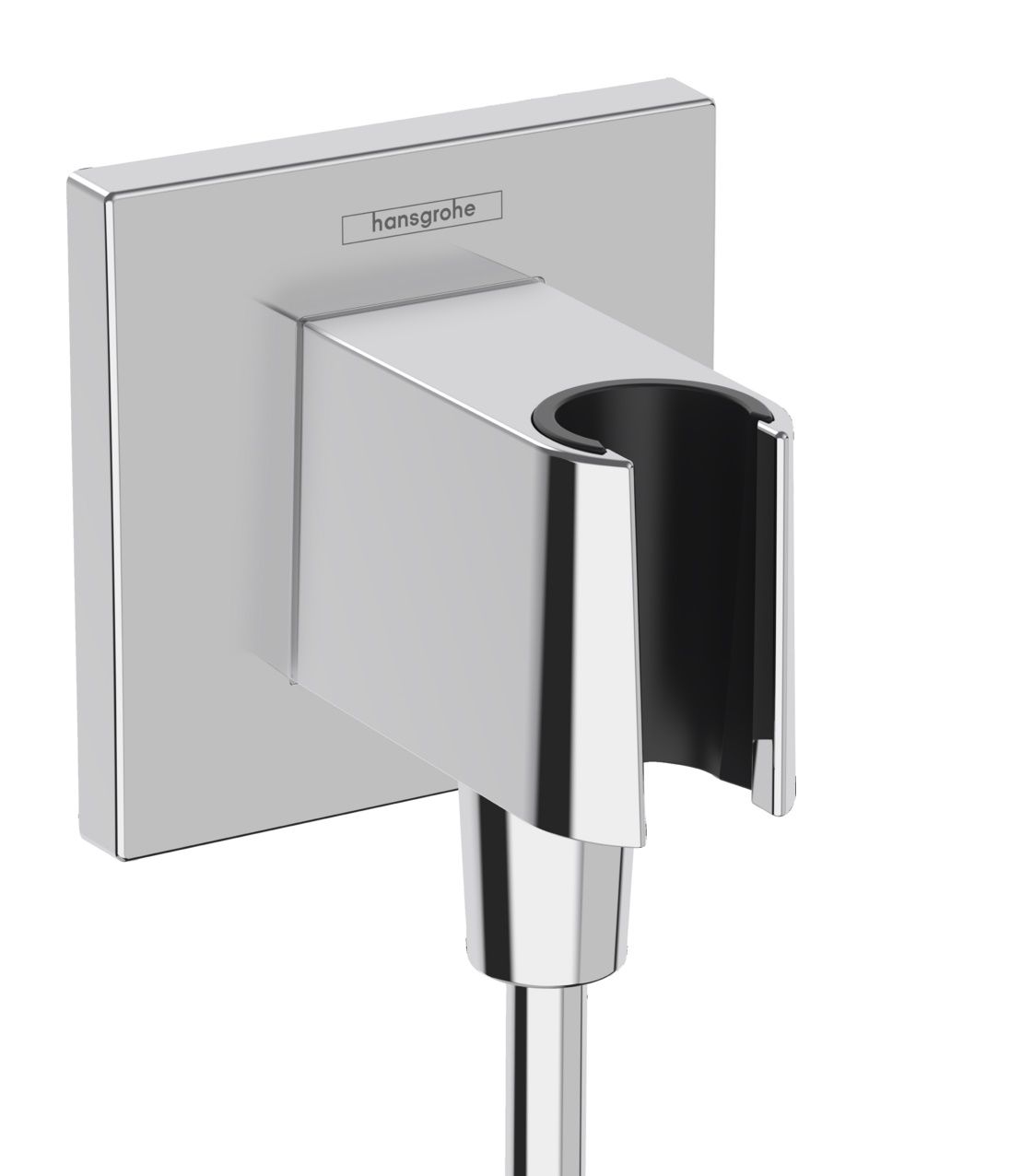Hansgrohe Držiak sprchy FixFit E s prípojkou na hadicu, chróm 26889000