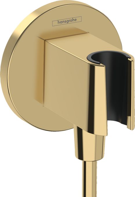 Hansgrohe Sprchová prípojka Fixfit S s držiakom sprchy, povrchová úprava leštené zlato 26888990