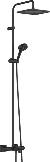 Hansgrohe Vernis Shape Showerpipe 240 sprchový systém s vaňovým termostatom, 2 trysky, matná čierna 26900670