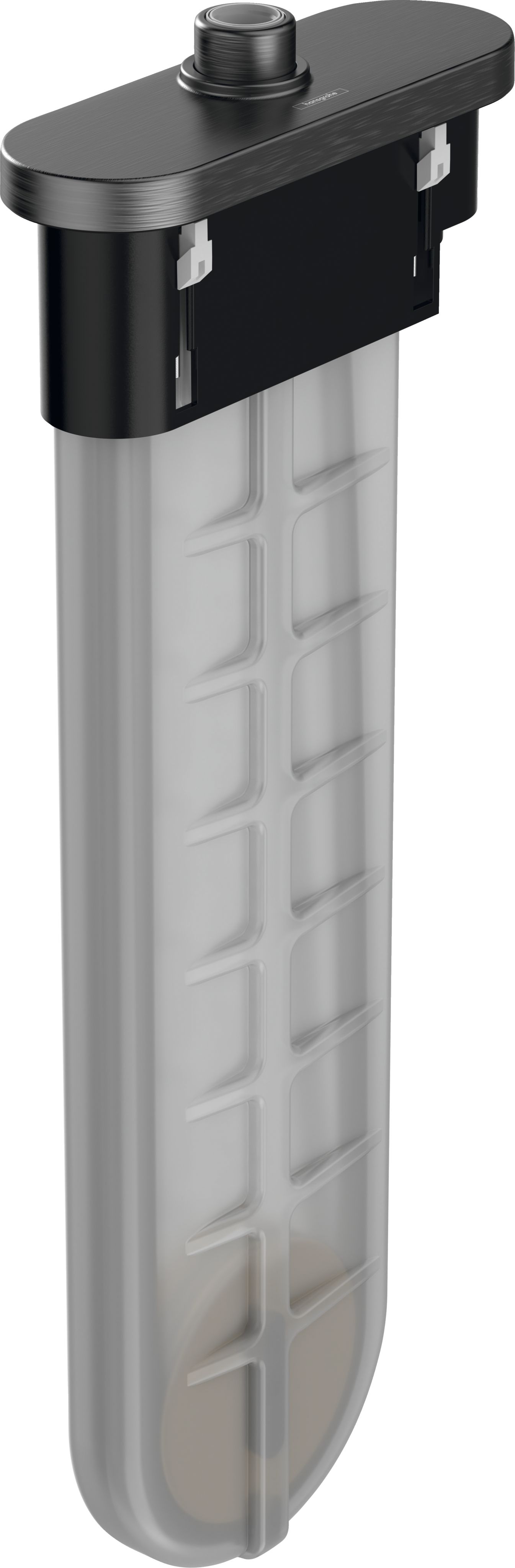 Hansgrohe sBox top set oválny, brúsený čierny chróm 28020340