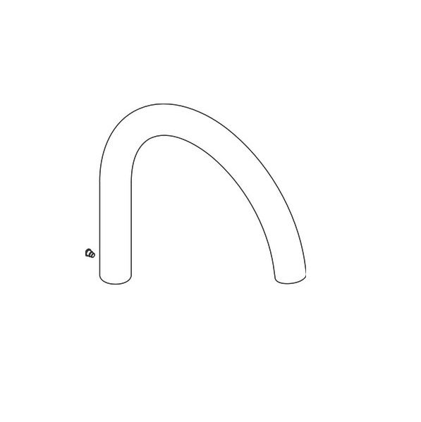 Hansgrohe Náhradné výtokové rameno pre 71870670, čierne matné 93880670