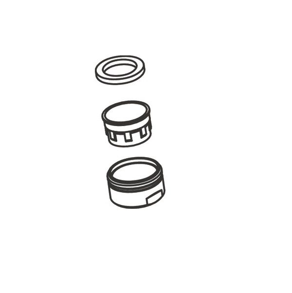 Hansgrohe Perlátor M24x1, čierna podložka 93881670