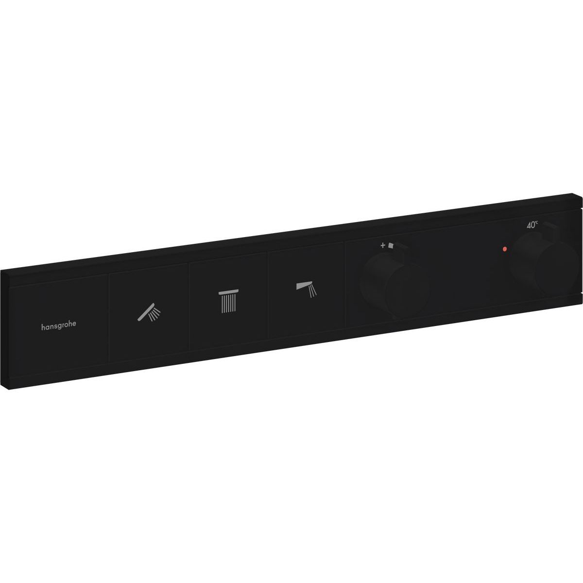 Hansgrohe RainSelect Termostatická batéria pre 3 vývody, matná čierna 15381670