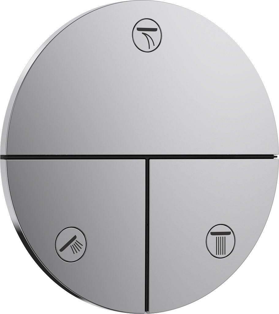 Hansgrohe Trojcestný splachovací ventil ShowerSelect Comfort S, chróm 15558000
